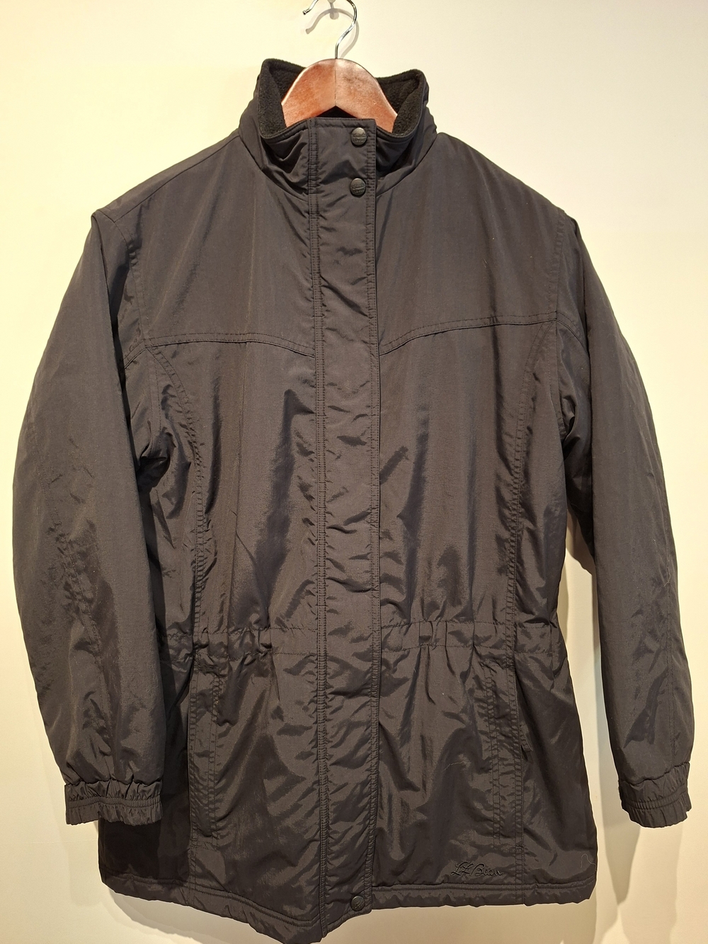 L.L. Bean Charcoal Grey-black Insulated Jacket Womens